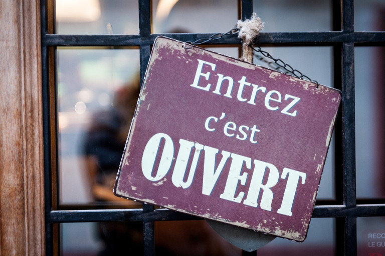 Magasin ouvert